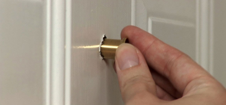 peephole door repair in Stanford